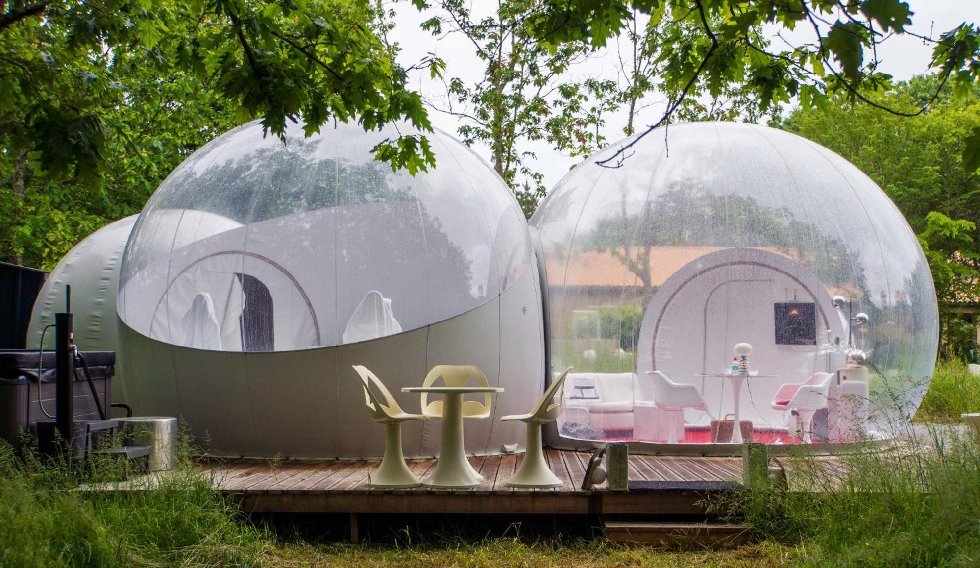 L Ost In Sensations -Hebergements Insolites Et Suites De Luxe Spa Sauna Piscine Foret Marcenais Bagian luar foto