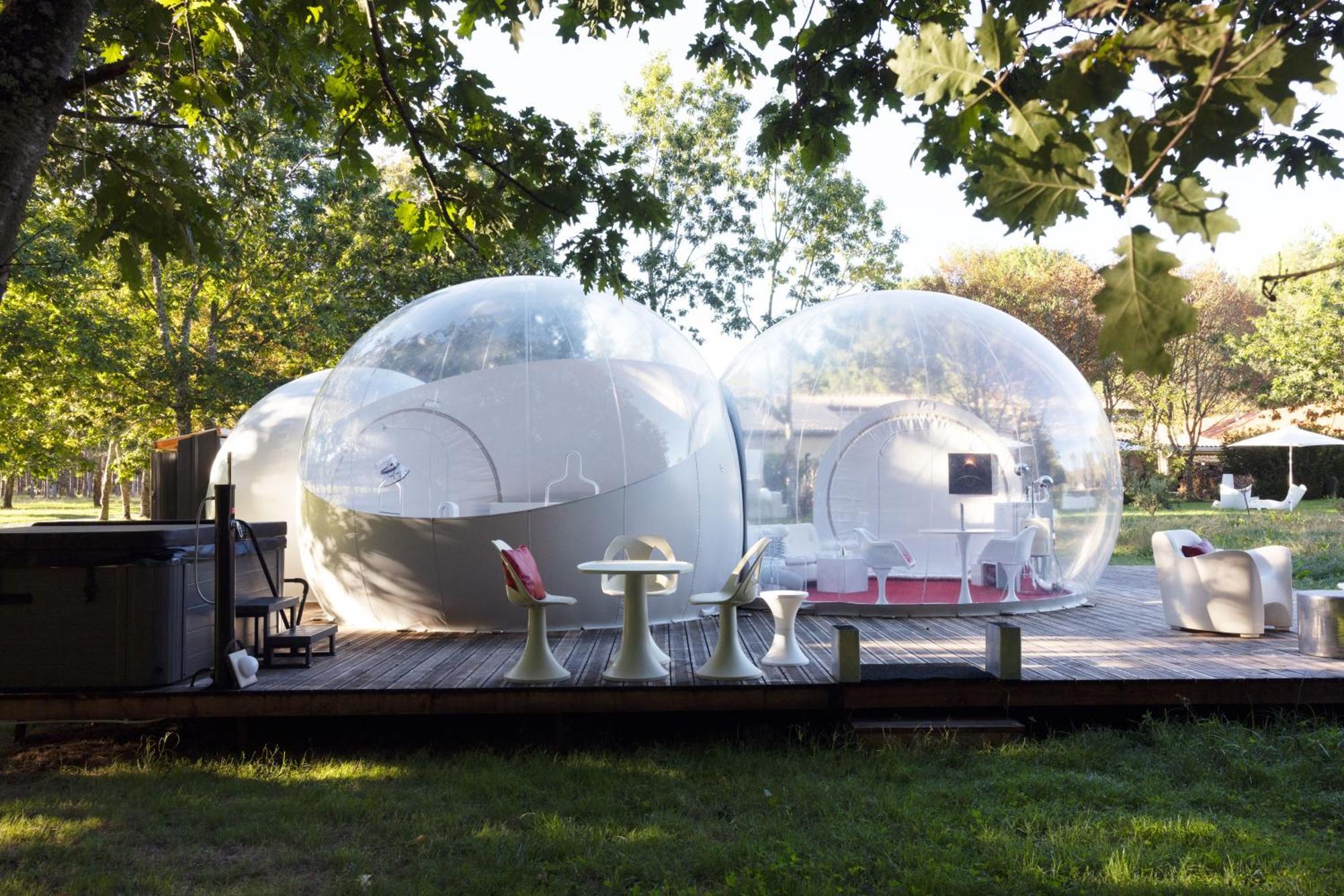 L Ost In Sensations -Hebergements Insolites Et Suites De Luxe Spa Sauna Piscine Foret Marcenais Bagian luar foto